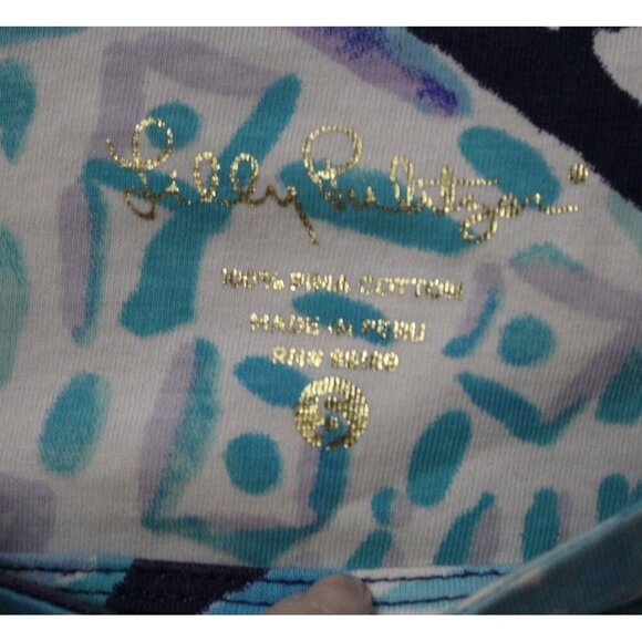 Lilly Pulitzer 🍍 HOLLEE DRESS🍍 Navy Alotta Colada Dress size S - Picture 2 of 7